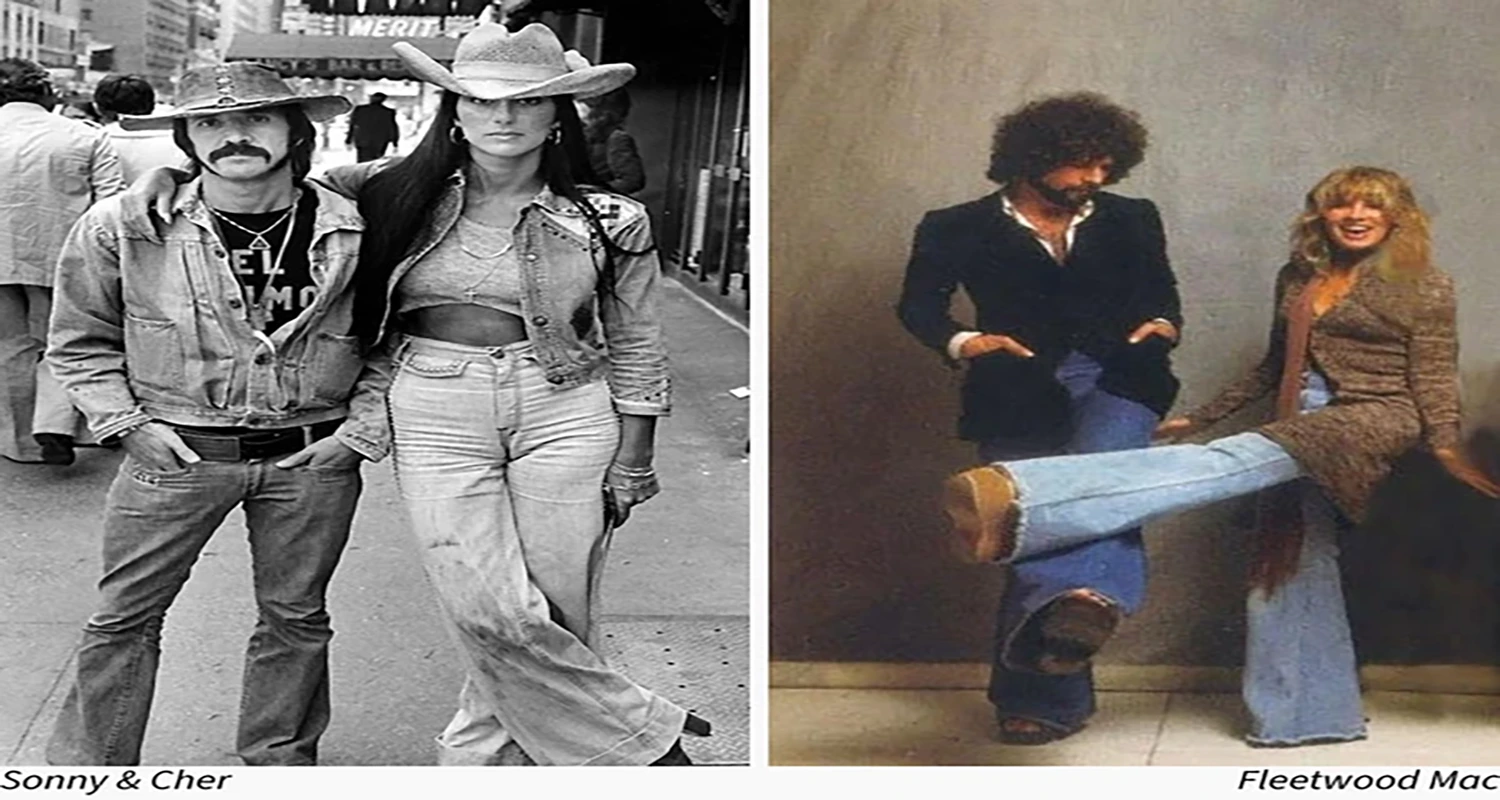 A vintage photo of men wearing wide-leg trousers popular in pre-revolution Iran.
